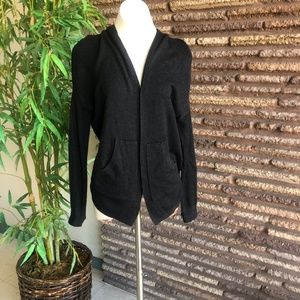 Lululemon Cabin Yogi Wrap Reversible Heather Black Gray Size 4